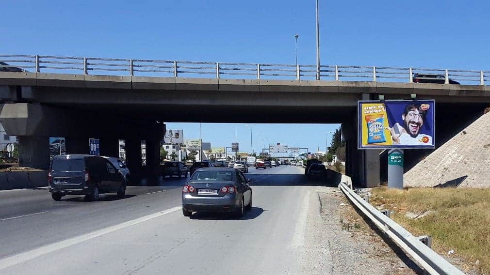 V151 - Niveau échangeur GP9, GP8 et Avenue Kheireddine Pacha, direction Aéroport, Route X, Géant, Bizerte