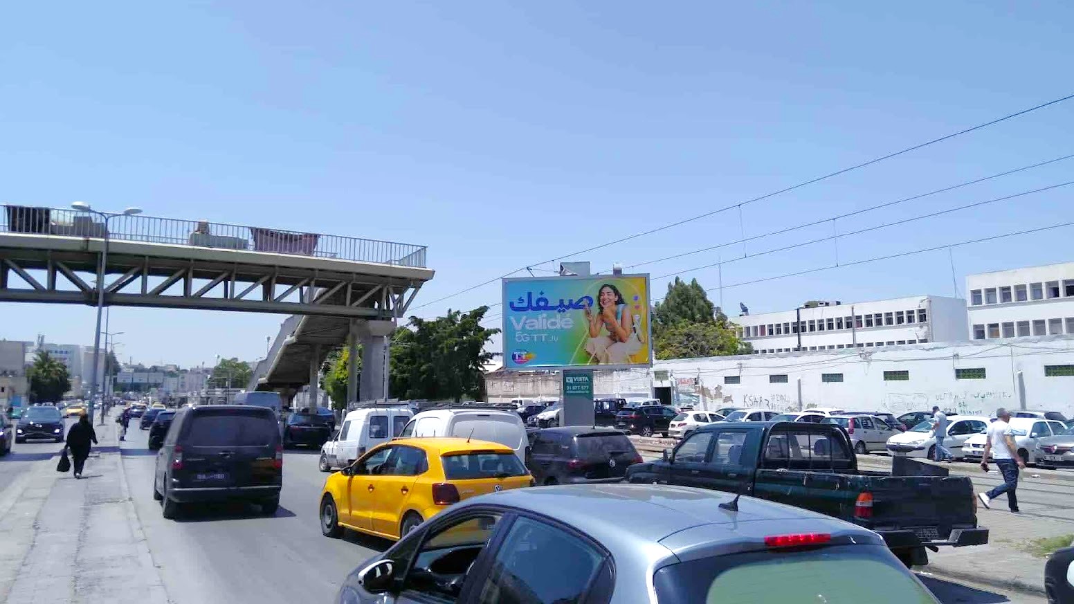 V23 - Avenue Ouled Hafouz, niveau marché Sidi Abdessalem, Institut des Beaux Arts, station métro Bab Saadoun, direction Beb Saadoun, Rabta, 9 Avril, Le Bardo